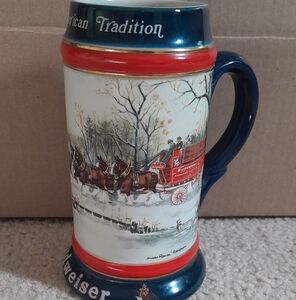 1990 Budweiser Collectible Beer Stein